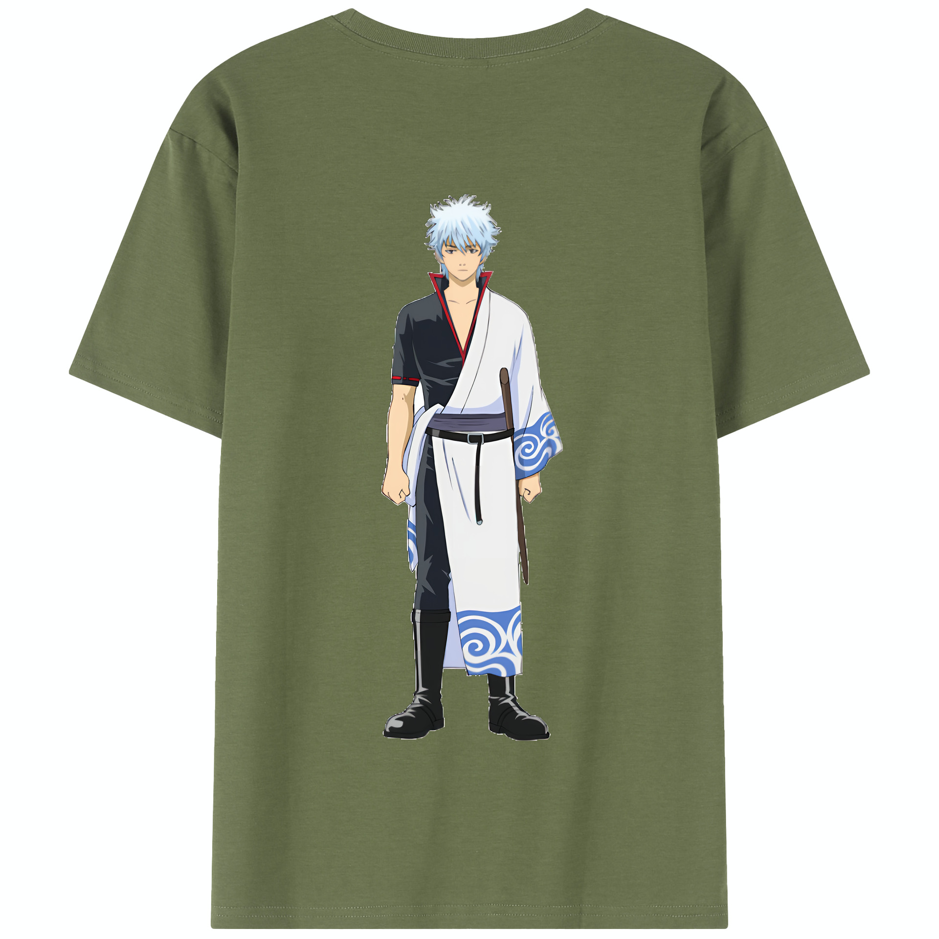 （画像用） ぎんたま 坂田銀時（さかたぎんとき） 神楽 志村新八（しむら しんぱち） GINTAMA Sakata Gintoki Kagura Shimura Shinpachi 綿100％半袖Tシャツ（背面プリント）